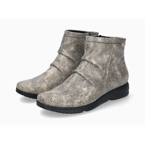 NWT Mephisto Rezia Soft-Air Side Zip Ankle Boot Size 8 Grey/Black